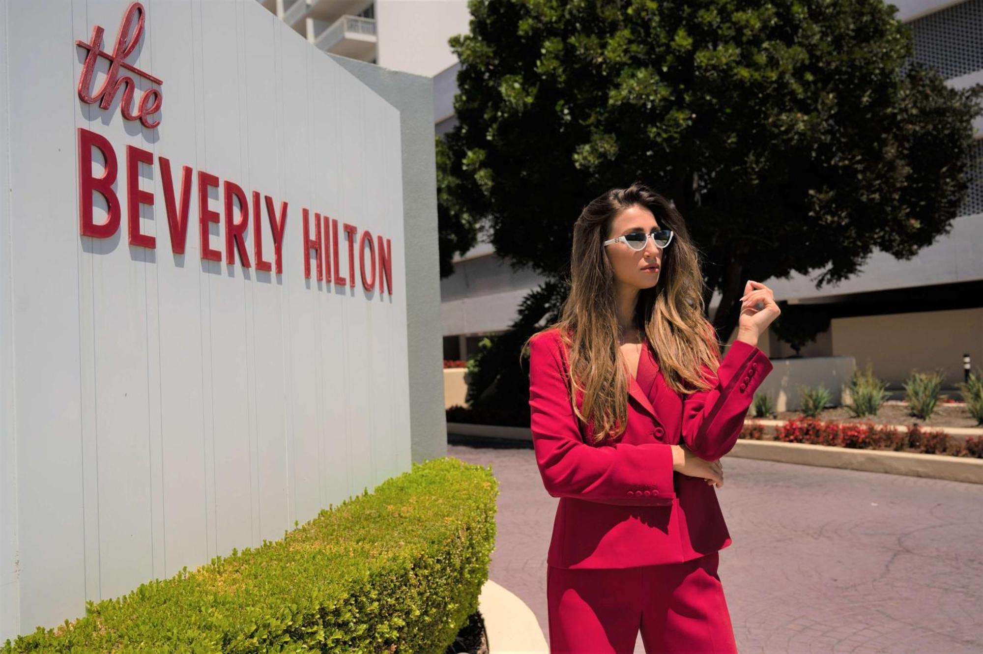The Beverly Hilton Los Angeles Buitenkant foto